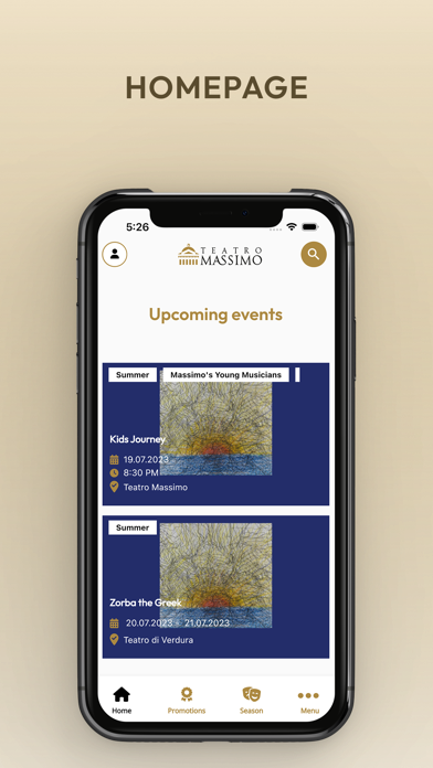 Tangkapan skrin Teatro Massimo App