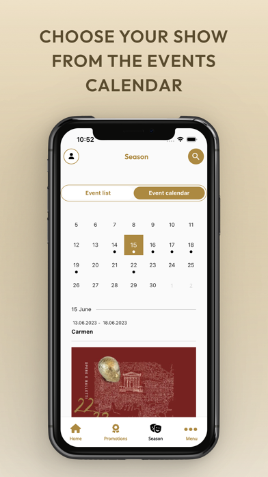 Tangkapan skrin Teatro Massimo App