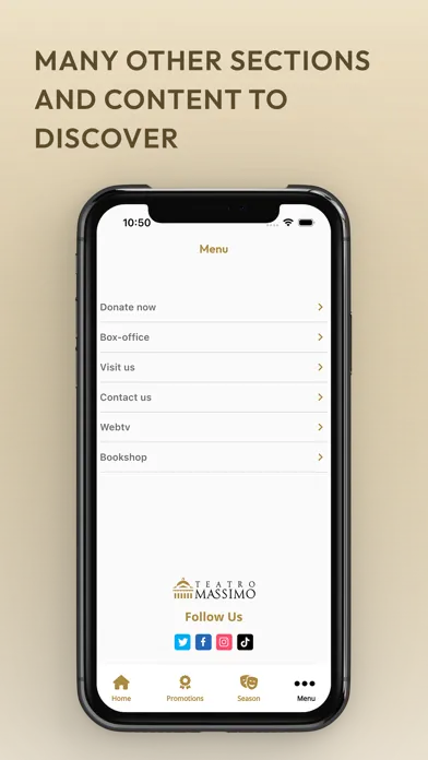 Screenshot di Teatro Massimo App