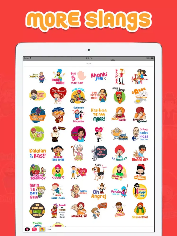Punjabi Stickers iPad 应用截图