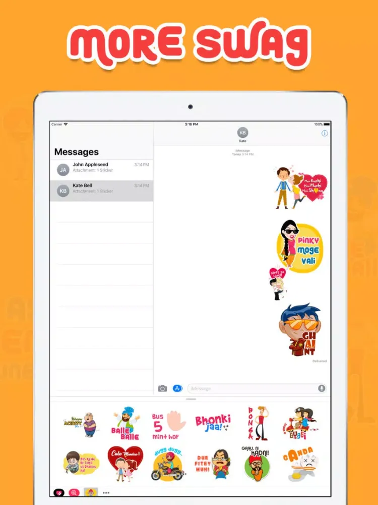 Punjabi Stickers iPad 应用截图