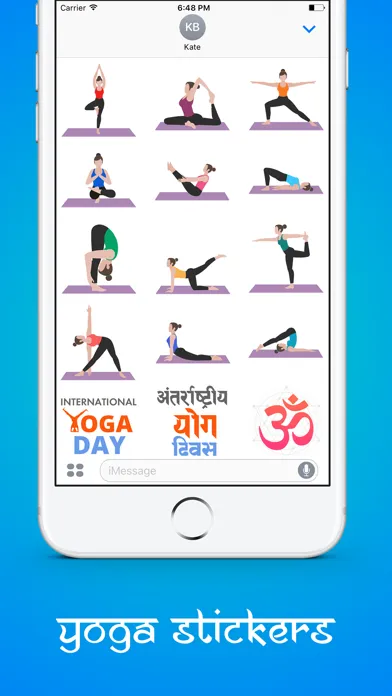 Yoga Poses Stickers 스크린샷