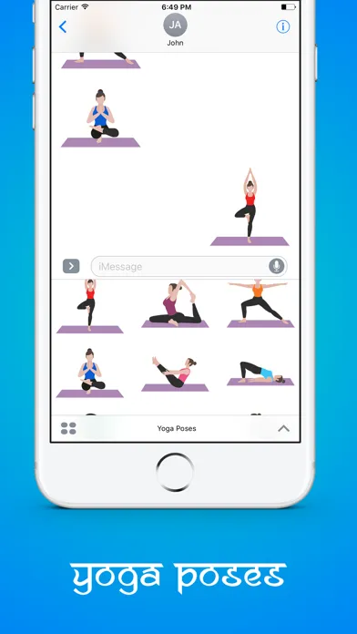 Yoga Poses Stickers 스크린샷