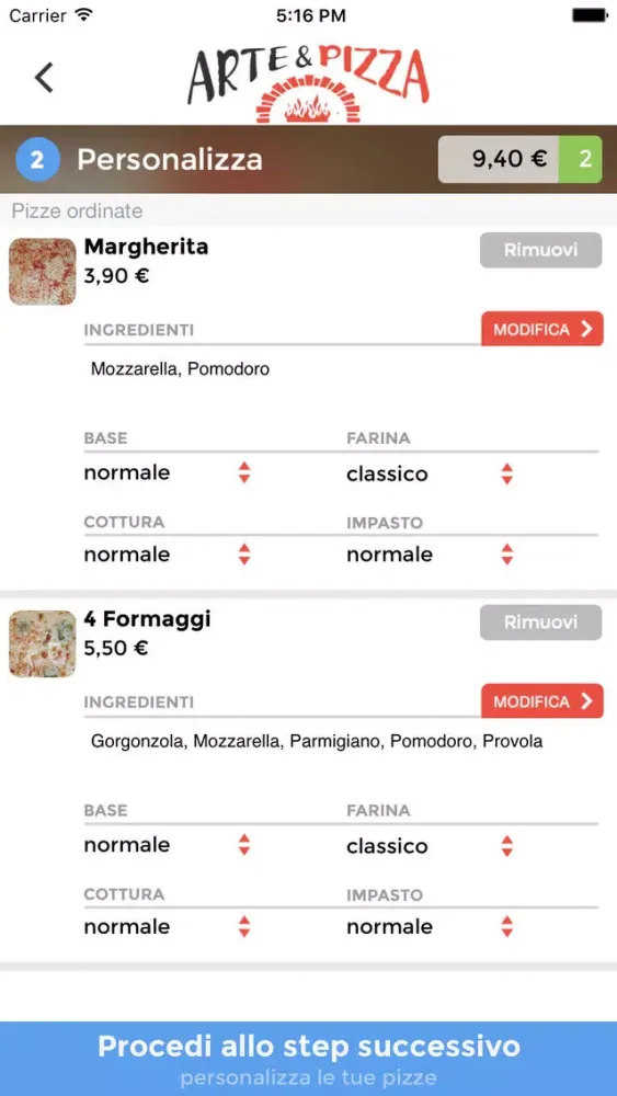Screenshot di Arte & Pizza