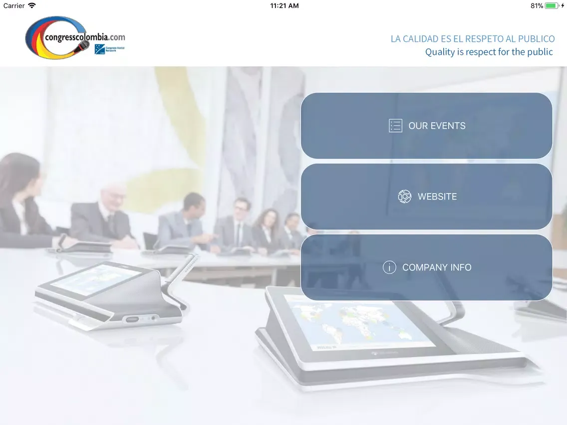 CongressColombia iPad  스크린샷