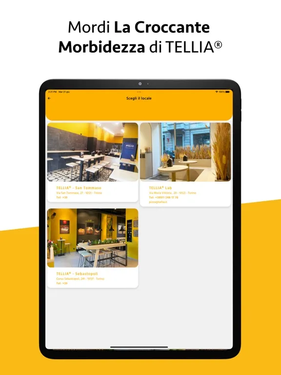 TELLIA® iPad  Ekran Görüntüleri