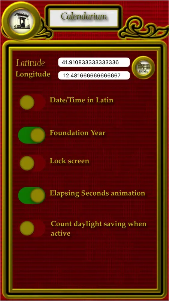 Captures d'écran de Ancient Roman Calendarium