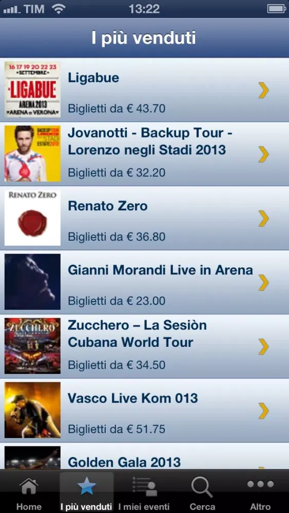 Screenshot di Call Center TicketOne 892.101