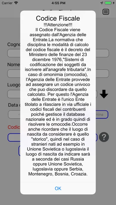 Genera Codice Fiscale应用截图