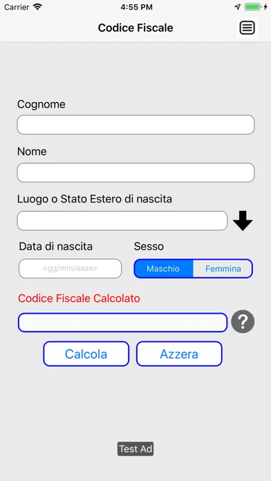 Genera Codice Fiscale应用截图
