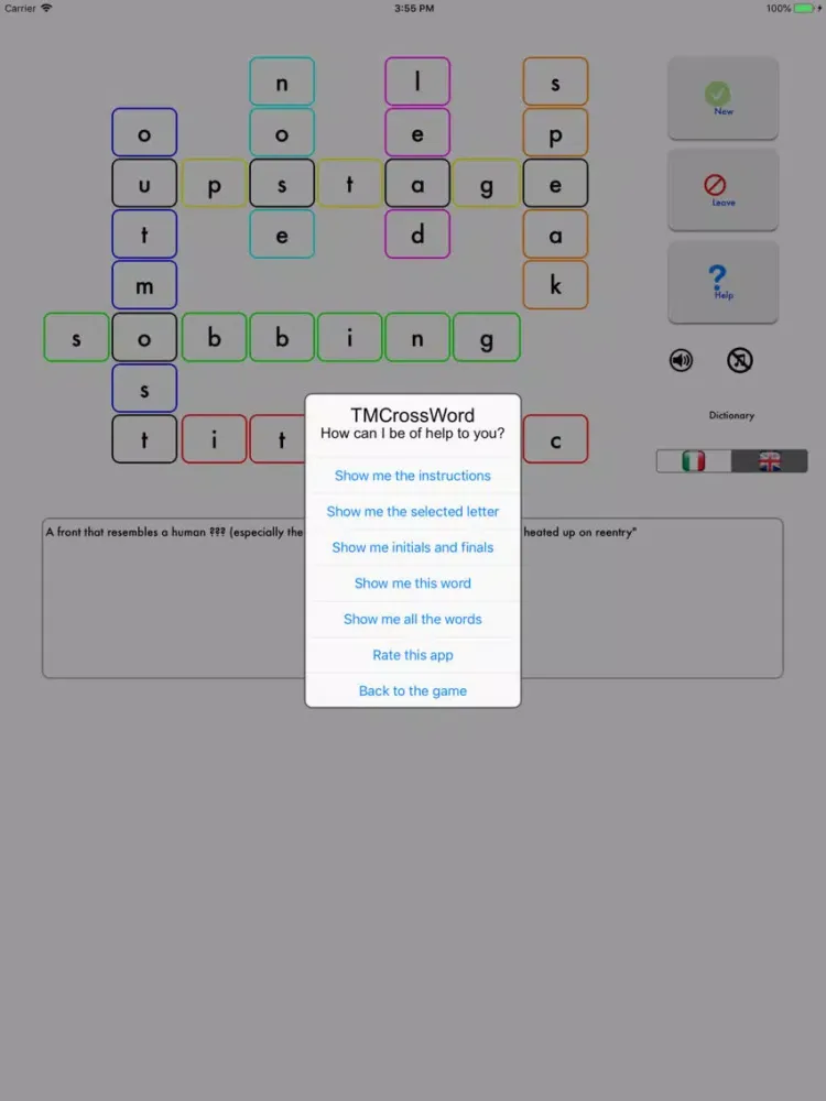 TMCrossword iPad  Screenshots