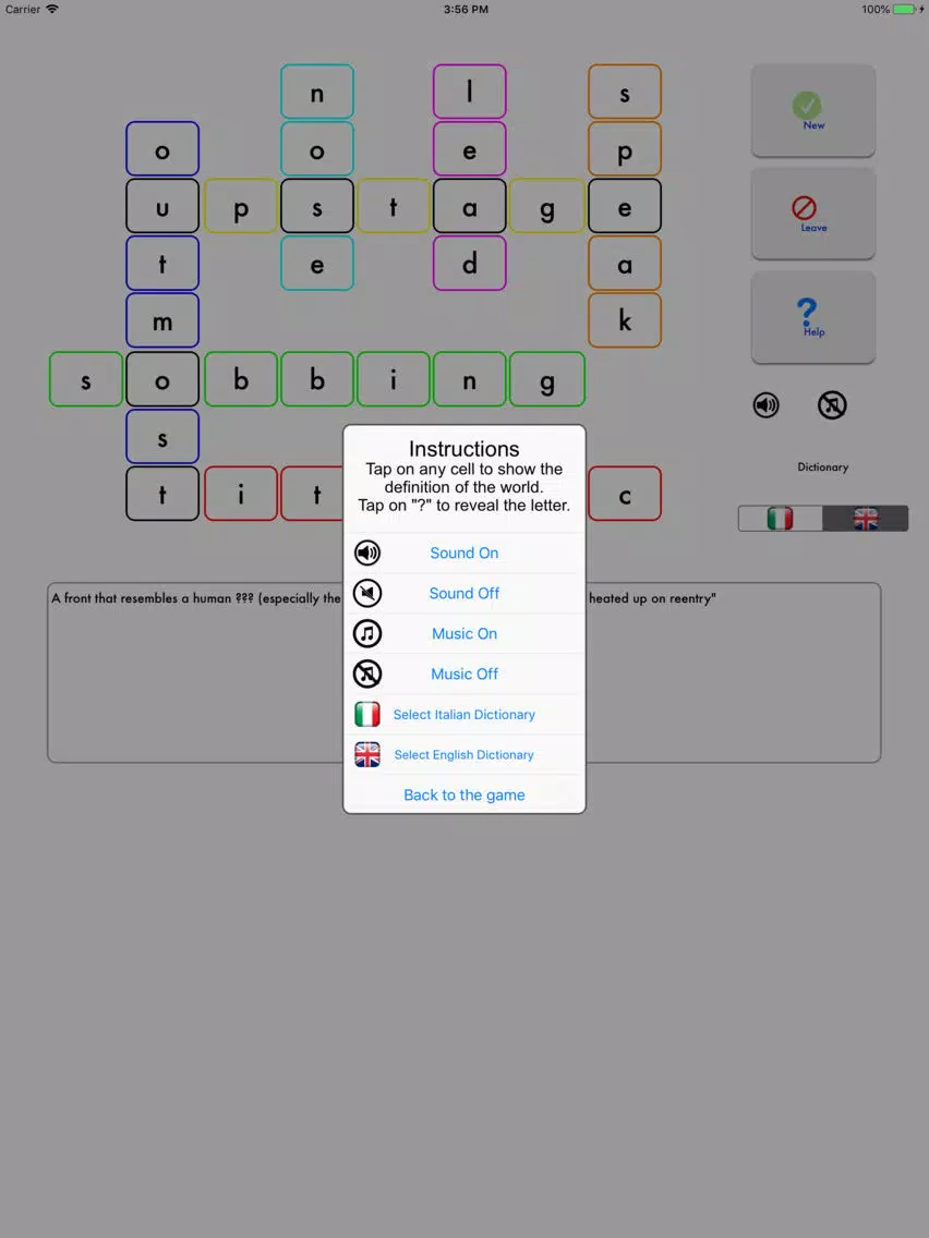 Screenshot di TMCrossword iPad 