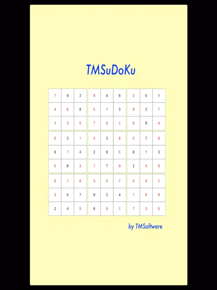 TMSuDoKu iPad 应用截图