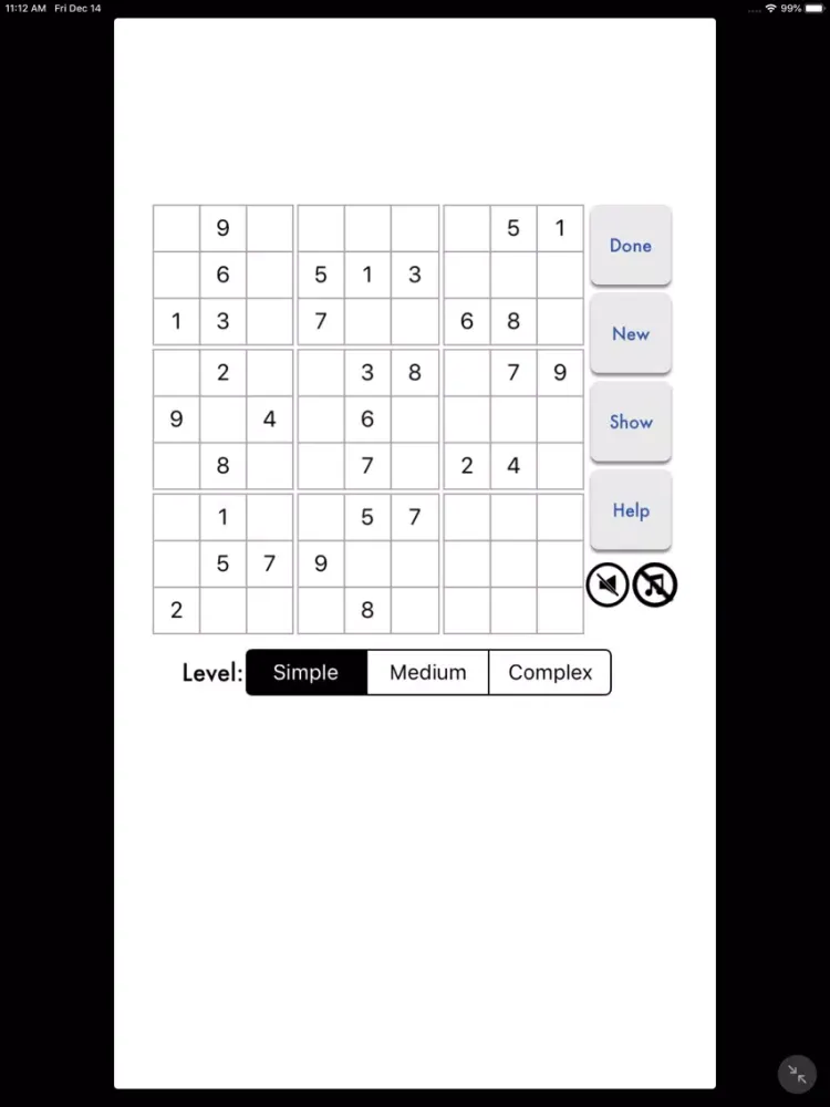 TMSuDoKu iPad 应用截图