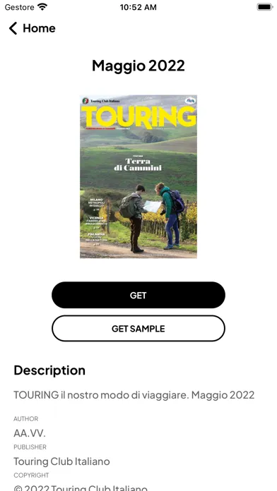 Tangkapan layar Touring in viaggio