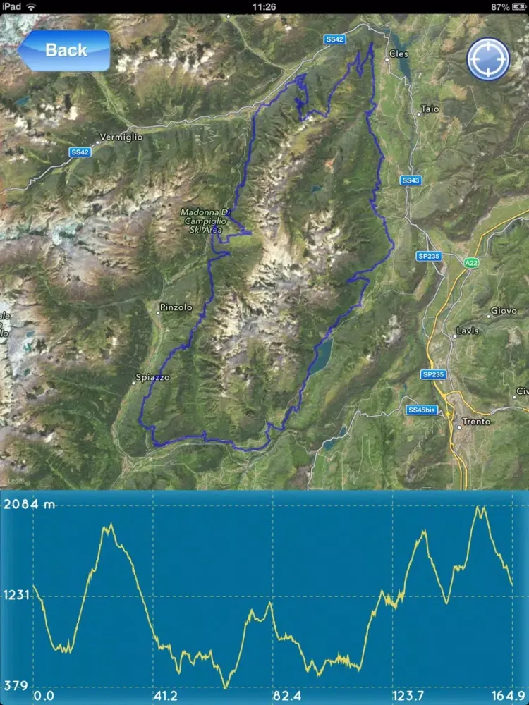 Скриншоты Campiglio App - Trekking and Mountain Bike at Madonna di Campiglio Dolomites iPad 