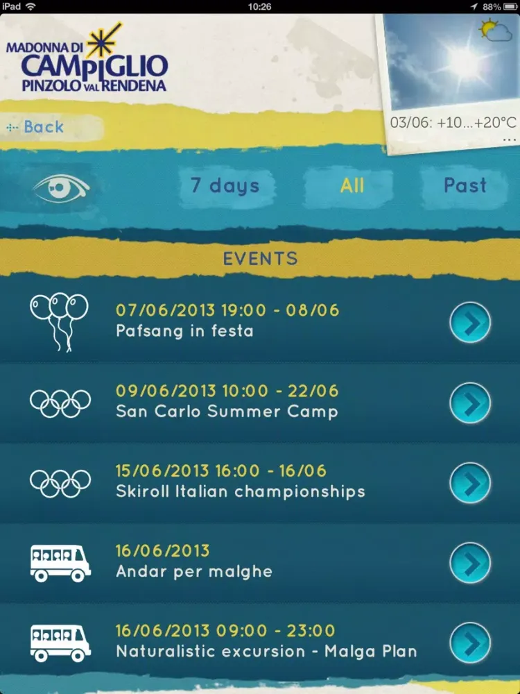 Скриншоты Campiglio App - Trekking and Mountain Bike at Madonna di Campiglio Dolomites iPad 