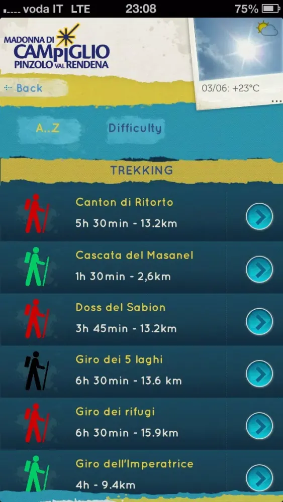 Скриншоты Campiglio App - Trekking and Mountain Bike at Madonna di Campiglio Dolomites