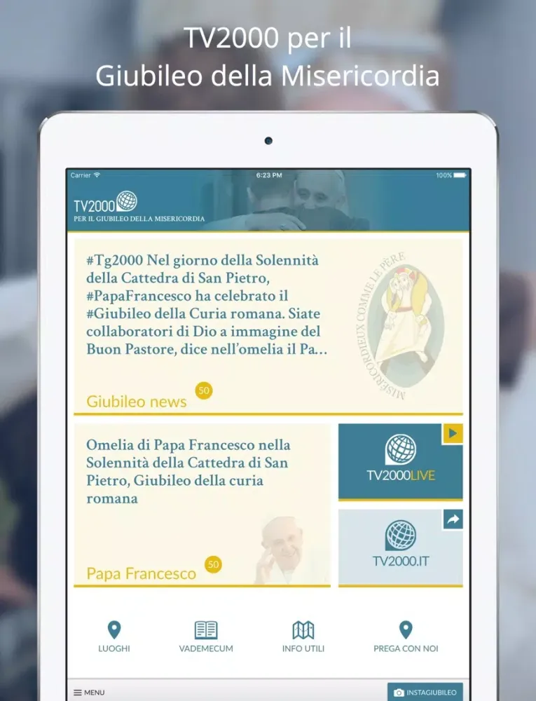 Tv2000 Giubileo iPad  스크린샷