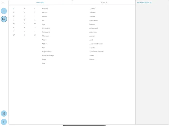 SignLexicon iPad  Screenshots