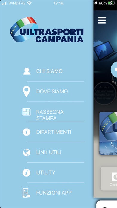 Ảnh chụp màn hình của UILTrasporti Campania
