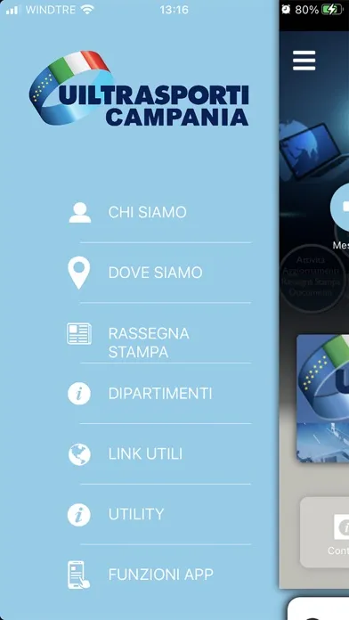 Ảnh chụp màn hình của UILTrasporti Campania