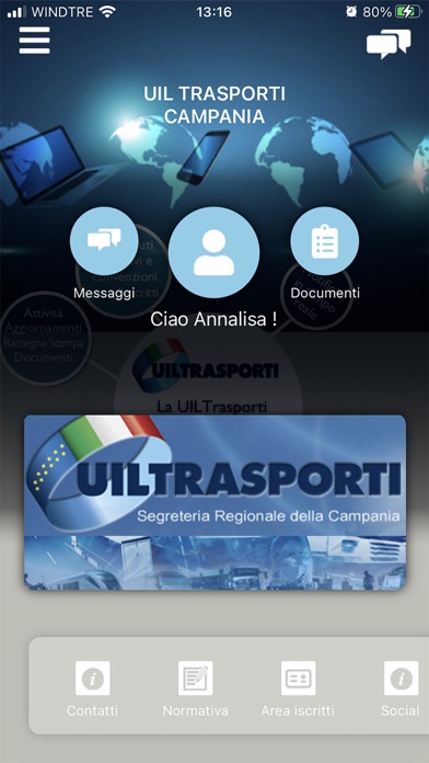 Ảnh chụp màn hình của UILTrasporti Campania
