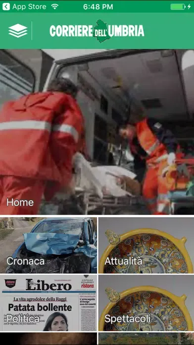 Capturas de pantalla de Corriere dell’Umbria News