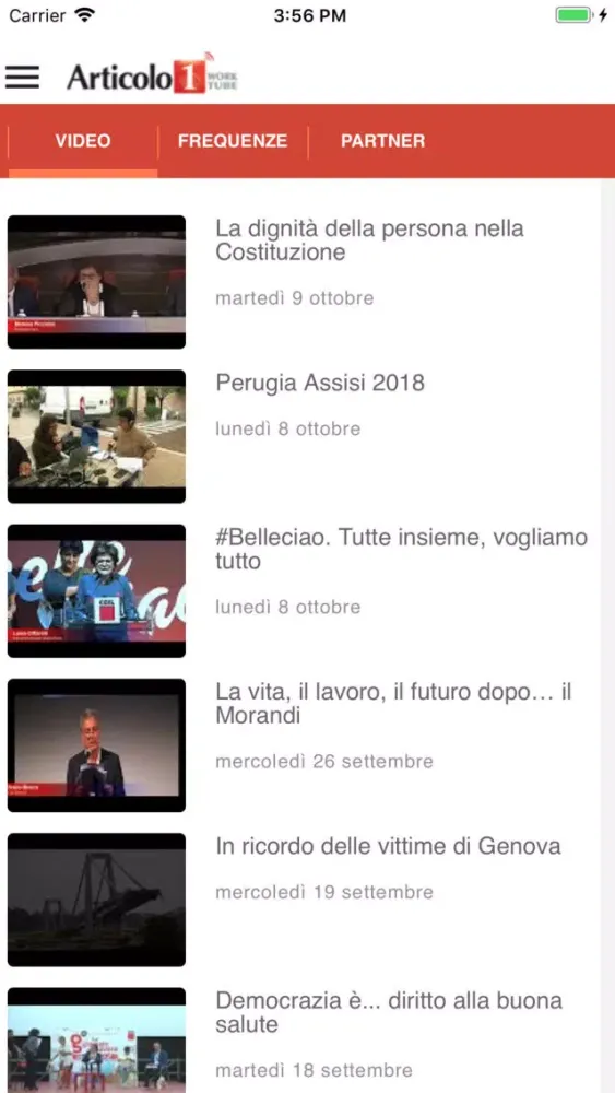 Capturas de pantalla de RadioArticolo1 CGIL