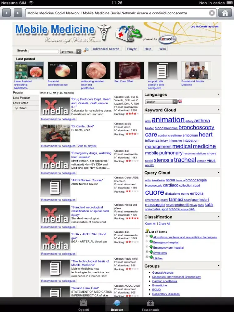 Mobile Medicine iPad 应用截图
