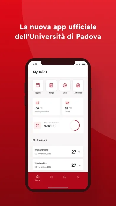 Capturas de pantalla de MyUniPd