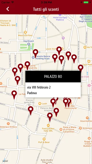Screenshot di Studiare a Padova