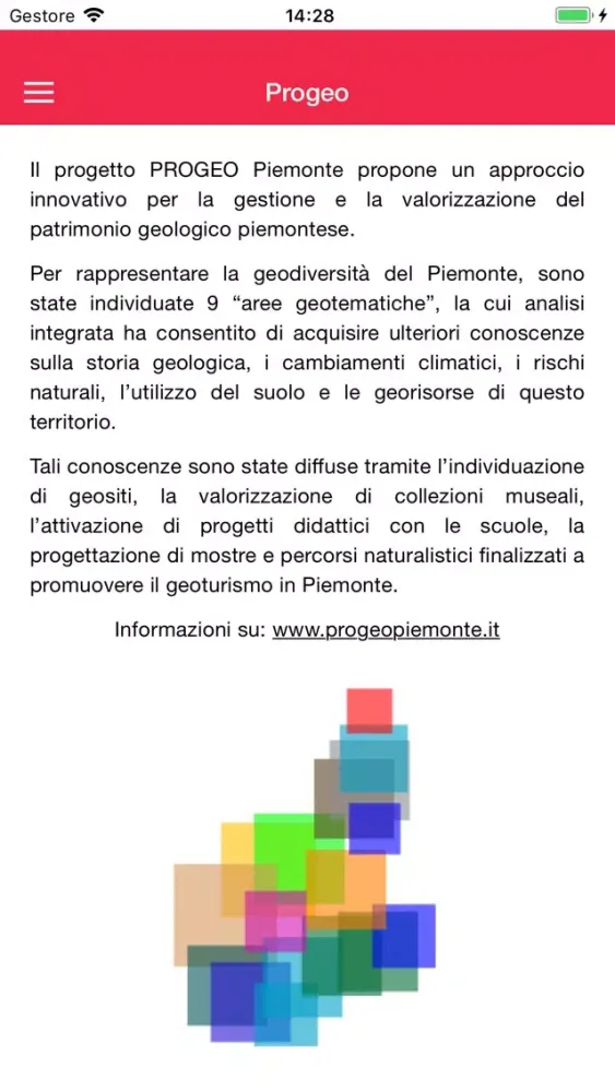 Tangkapan layar PROGEO-Piemonte