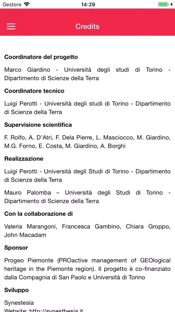 Tangkapan layar PROGEO-Piemonte