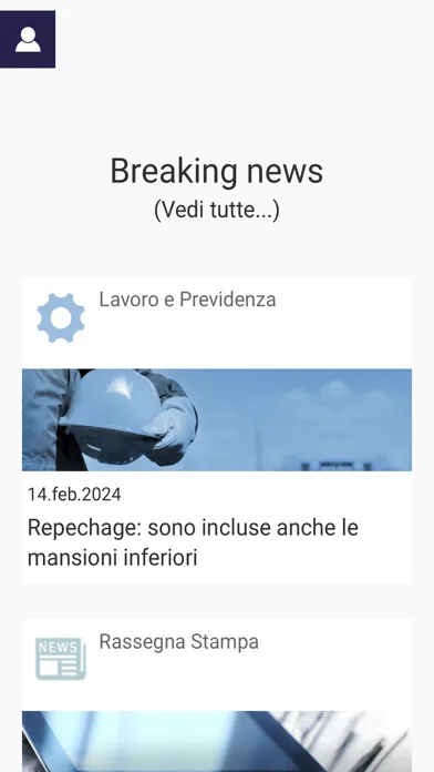 Zrzuty ekranu Confindustria LI MS