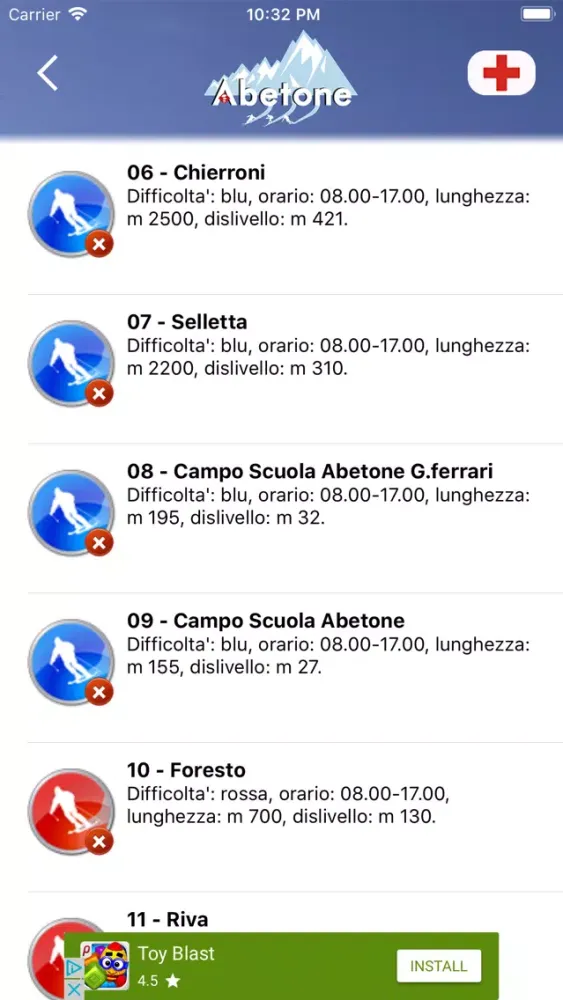 Abetone App Ufficiale Ekran Görüntüleri