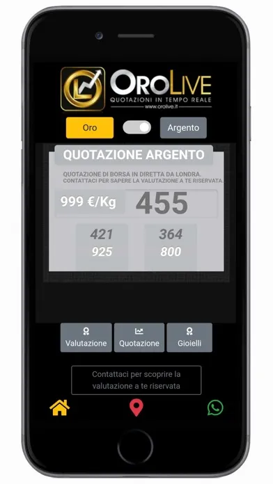 ภาพหน้าจอของ OroLive - Compro oro Roma