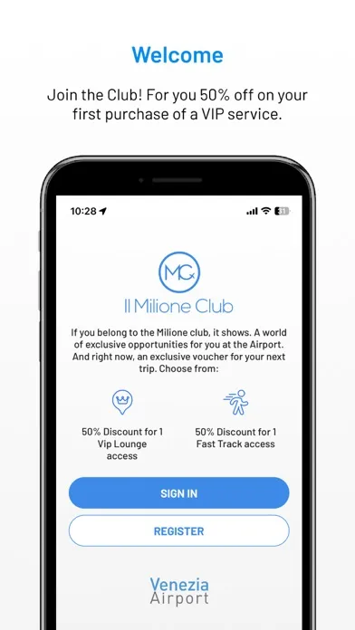Milione Club Venice Airport应用截图