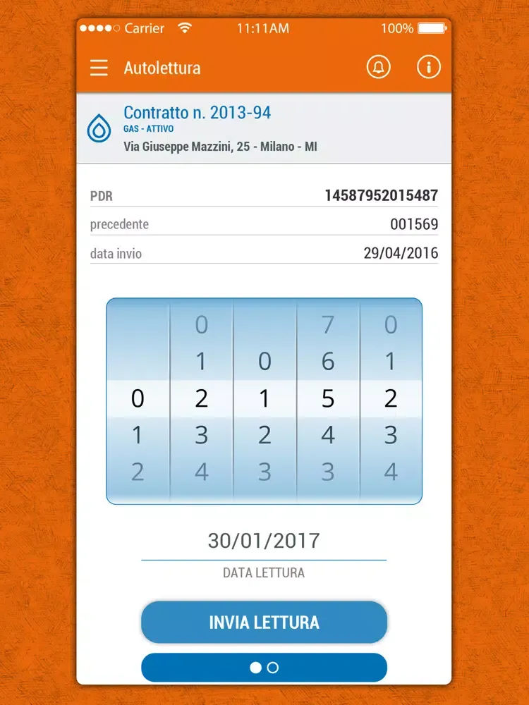 صور VeritasEnergia App gas e luce iPad 