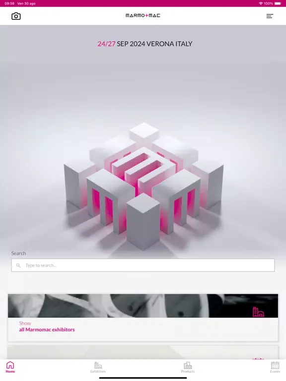 Marmomac App iPad  Screenshots