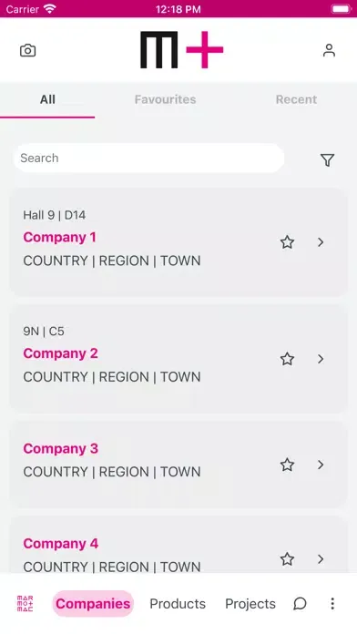 Marmomac App Screenshots