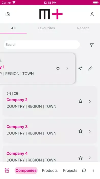 Marmomac App Screenshots