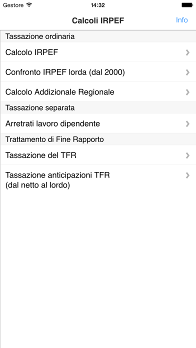 Calcoli IRPEF應用截圖