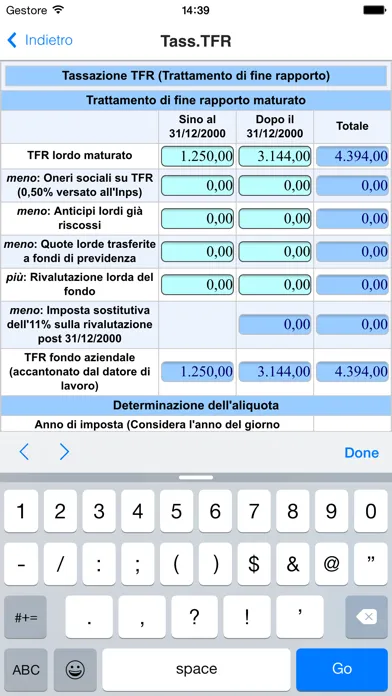 Calcoli IRPEF 스크린샷