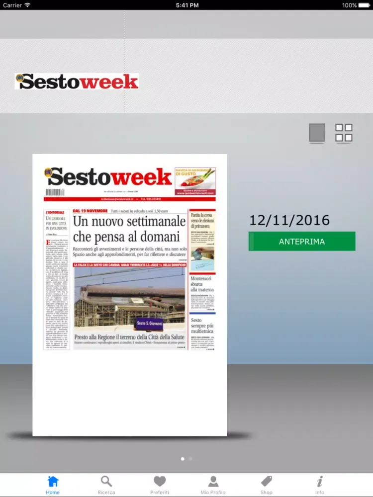 Sesto Week iPad  स्क्रीनशॉट
