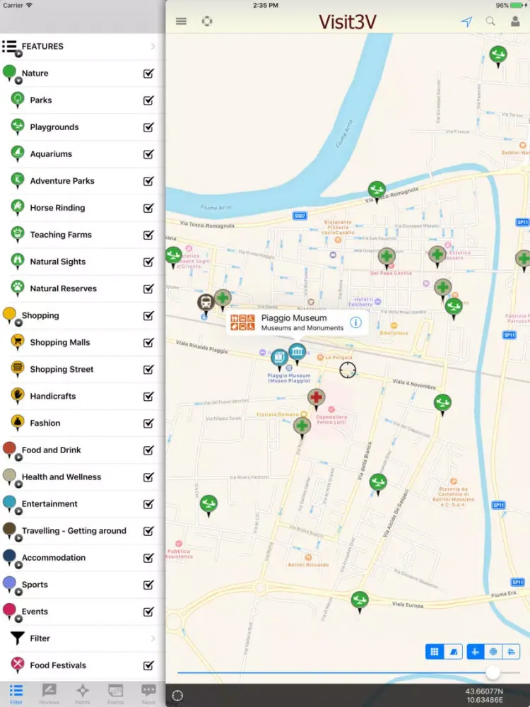 Visit3V - Valdera, Valdarno & Val di Cecina iPad  Screenshots
