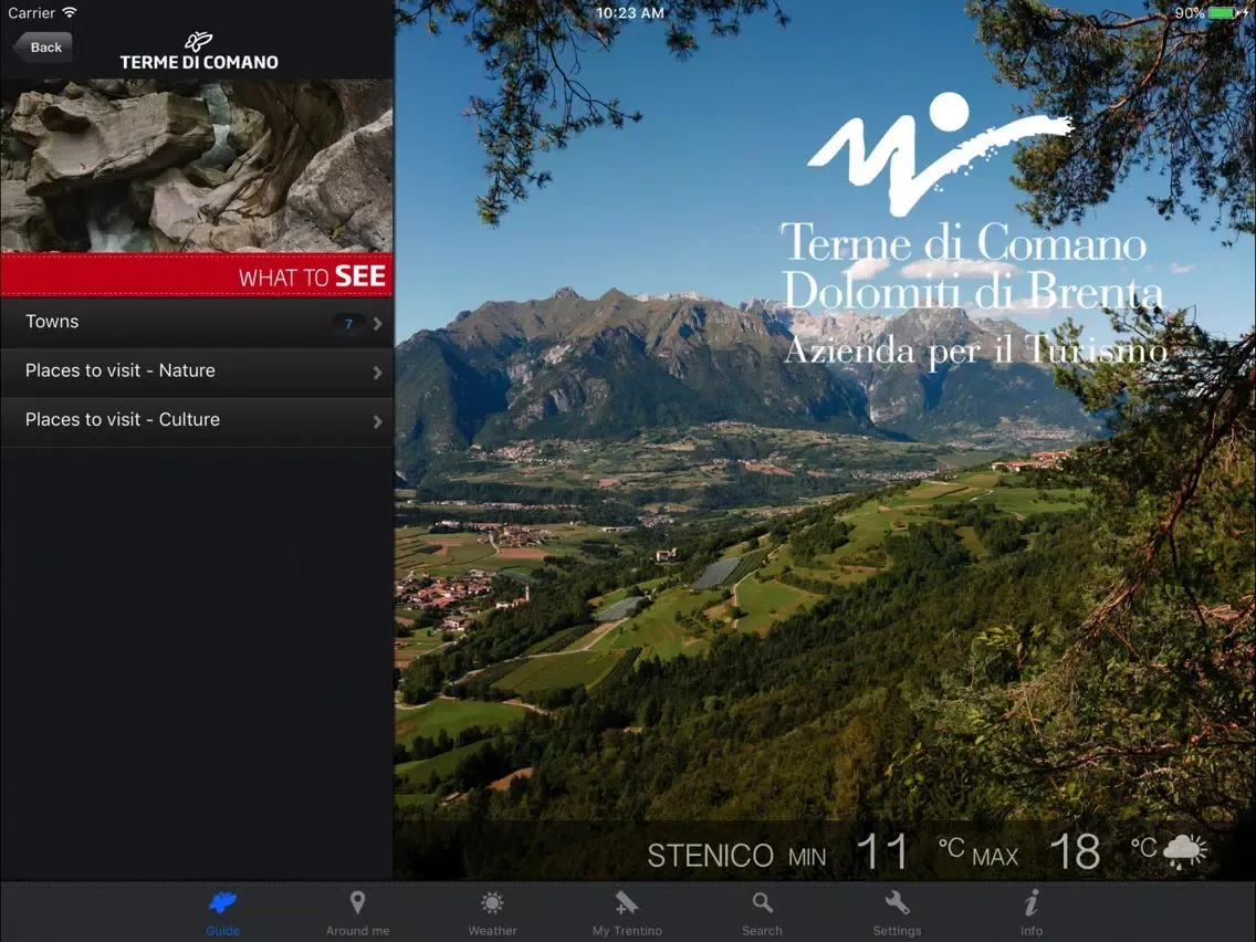Comano Travel Guide iPad  スクリーンショット