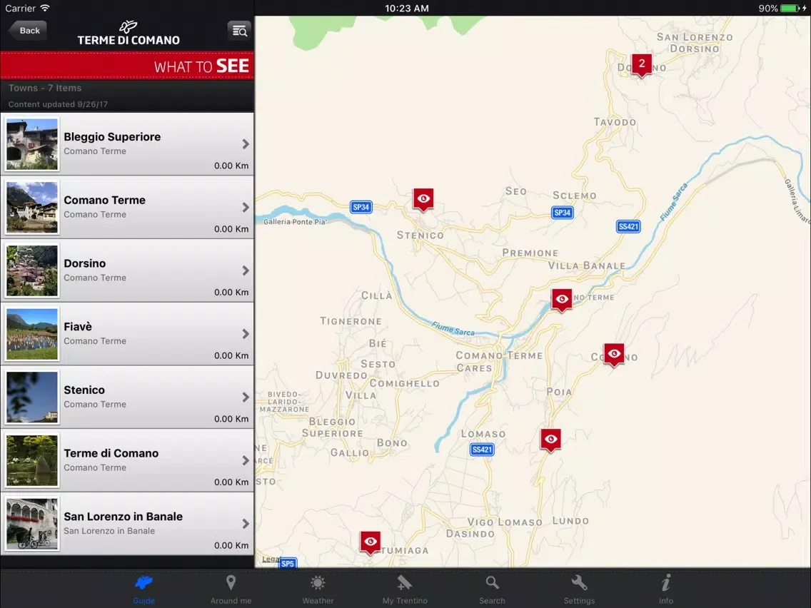 Comano Travel Guide iPad  スクリーンショット