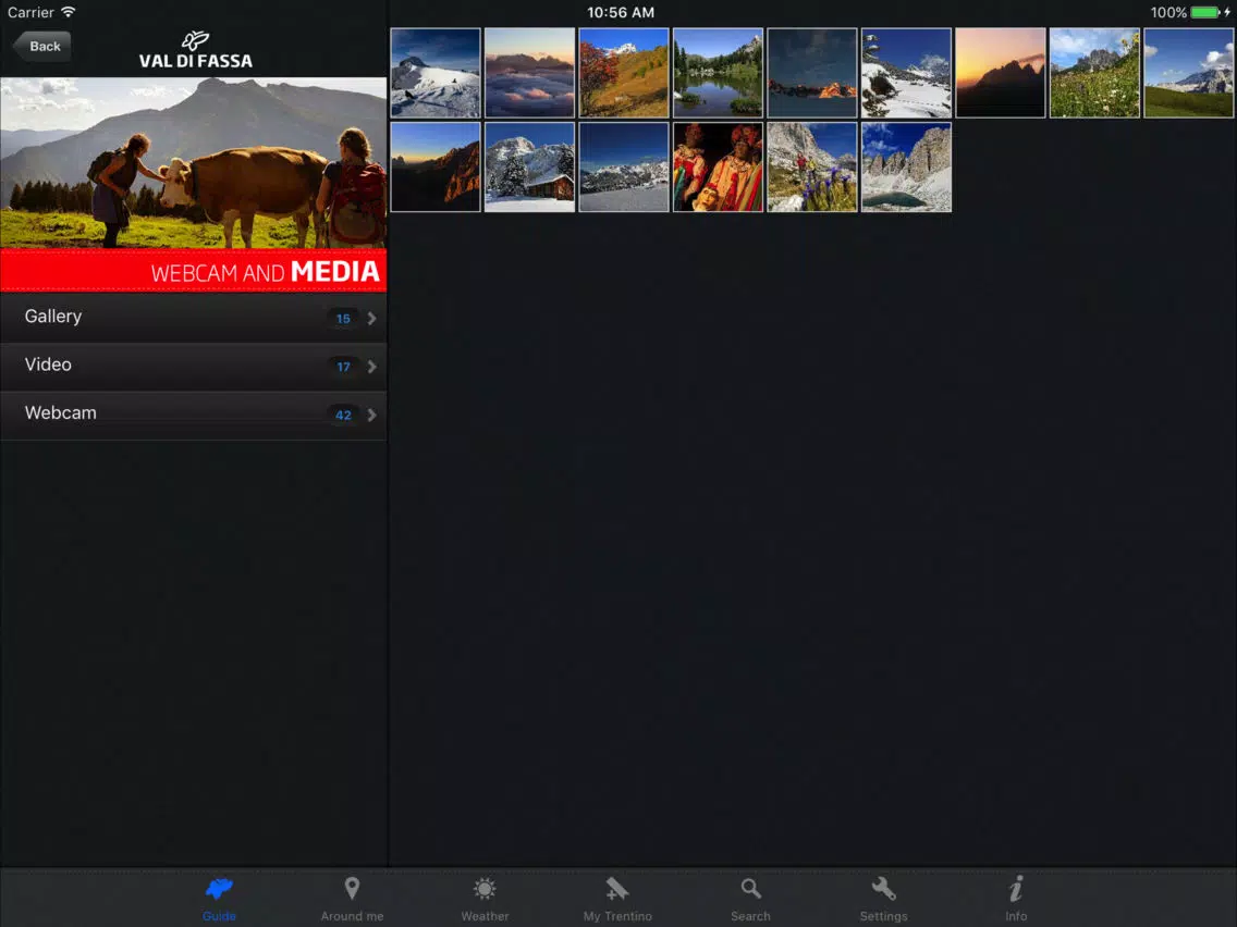 Ảnh chụp màn hình của Val di Fassa Travel Guide iPad 