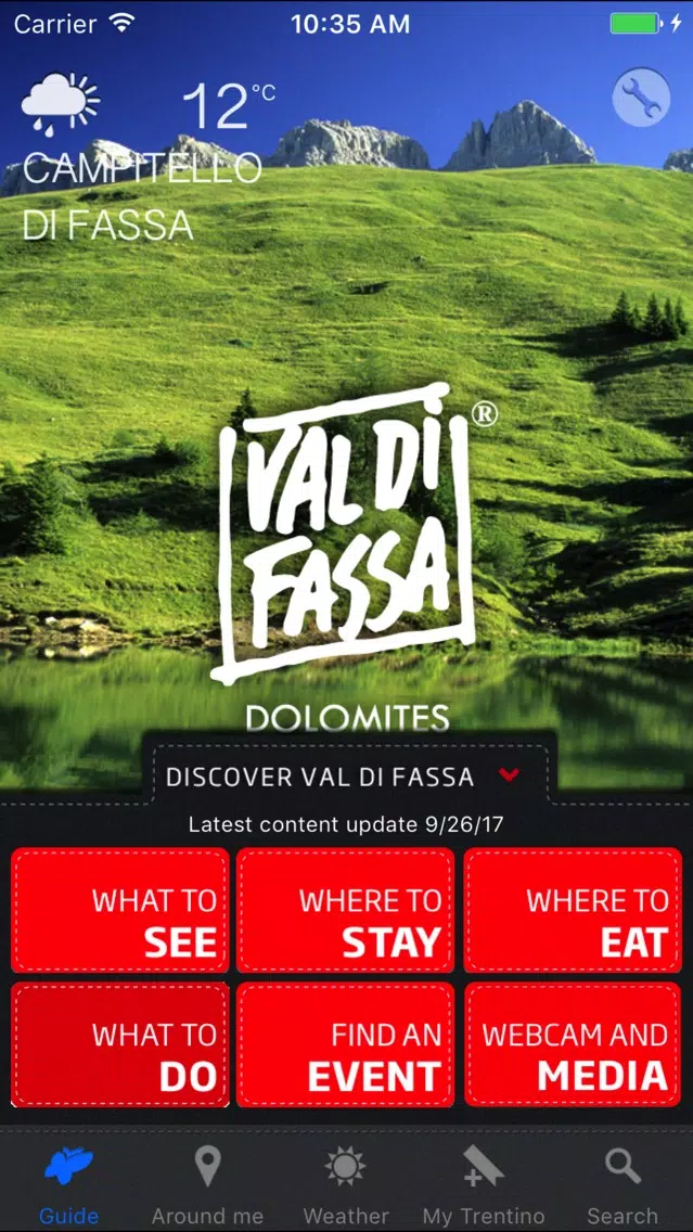 Ảnh chụp màn hình của Val di Fassa Travel Guide
